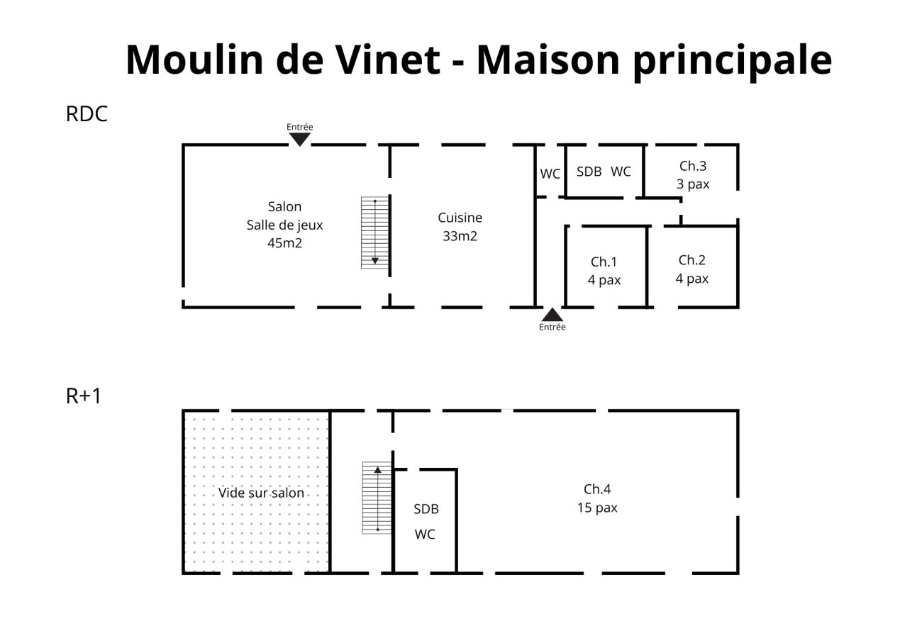 Domaine à Beaumont-les-Autels - So Villa Moulin du Vinet (28) - Piscine chauffée - Basket - 1h30 Paris - 26p.