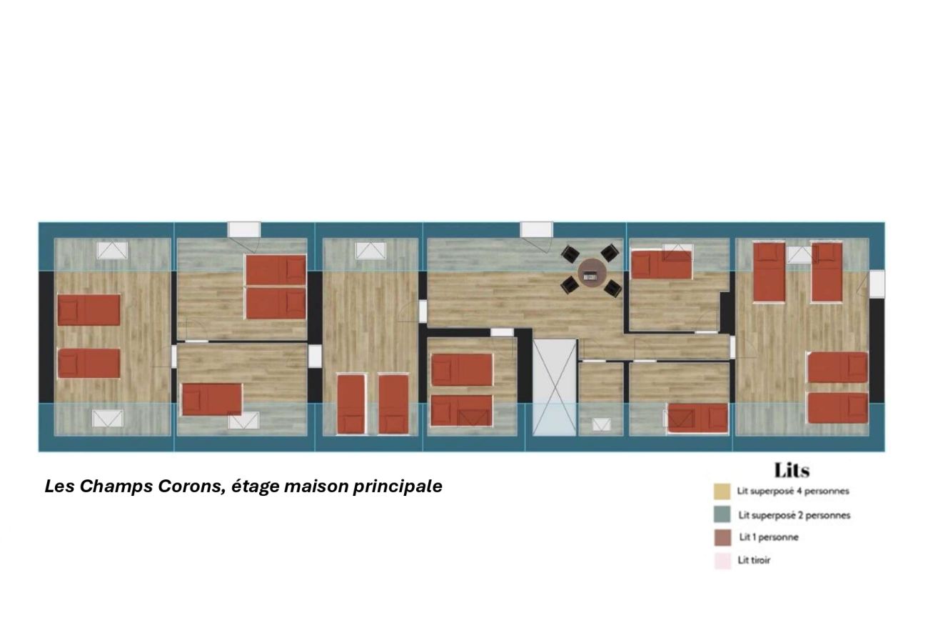 Villa à Les Menus - So Villa Champs Corons (61) - Piscine intérieure - Basket - 2h Paris - 30p.