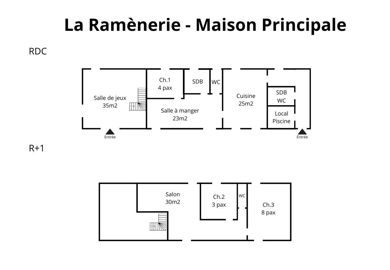 Villa à Courtemaux - So Villa Ramènerie (45) - Piscine chauffée - Basket - 1h30 Paris - 26p.