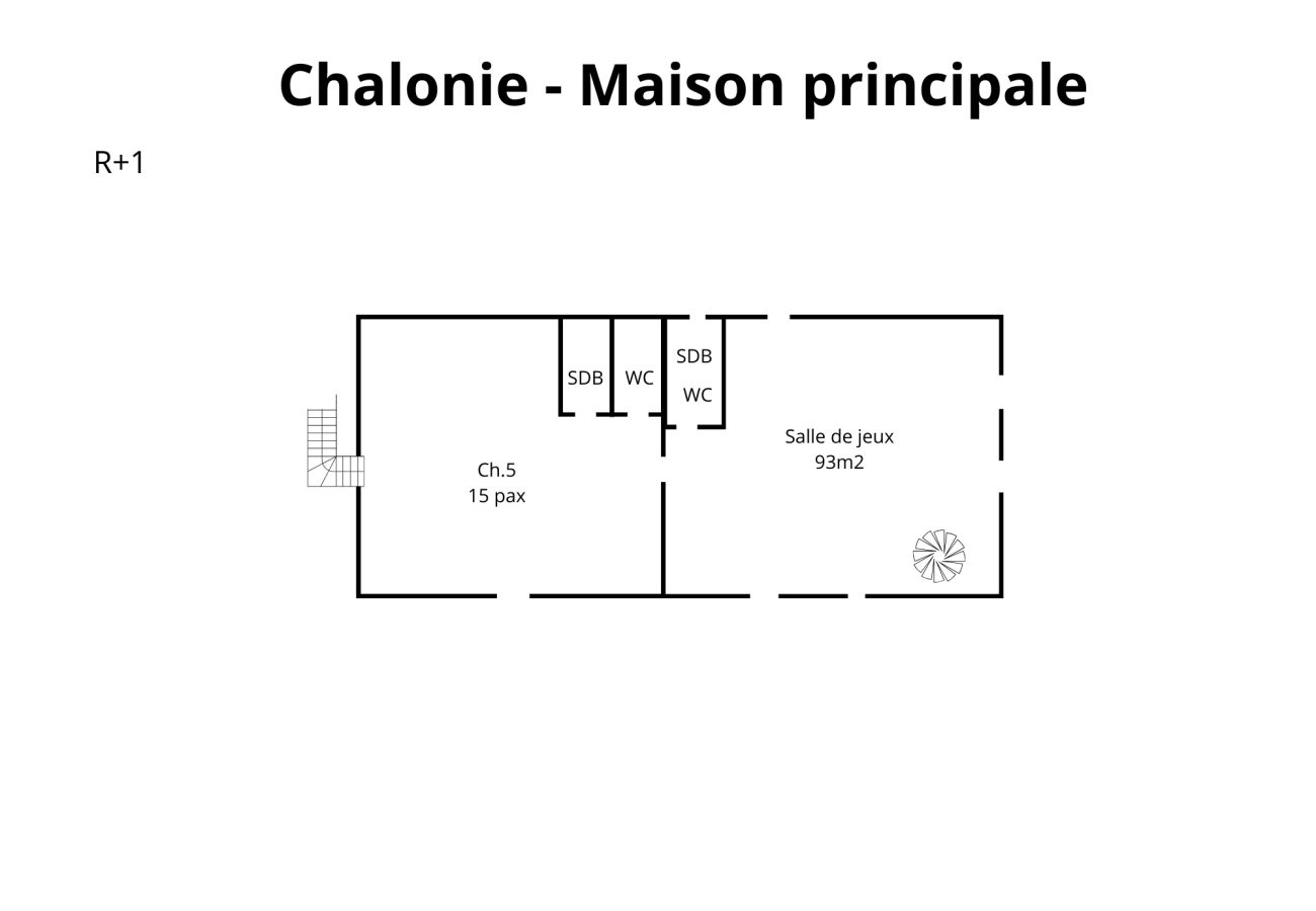 Villa à Happonvilliers - So Villa Chalonie (28) - Piscine chauffée - Foot - 2h Paris - 30p.