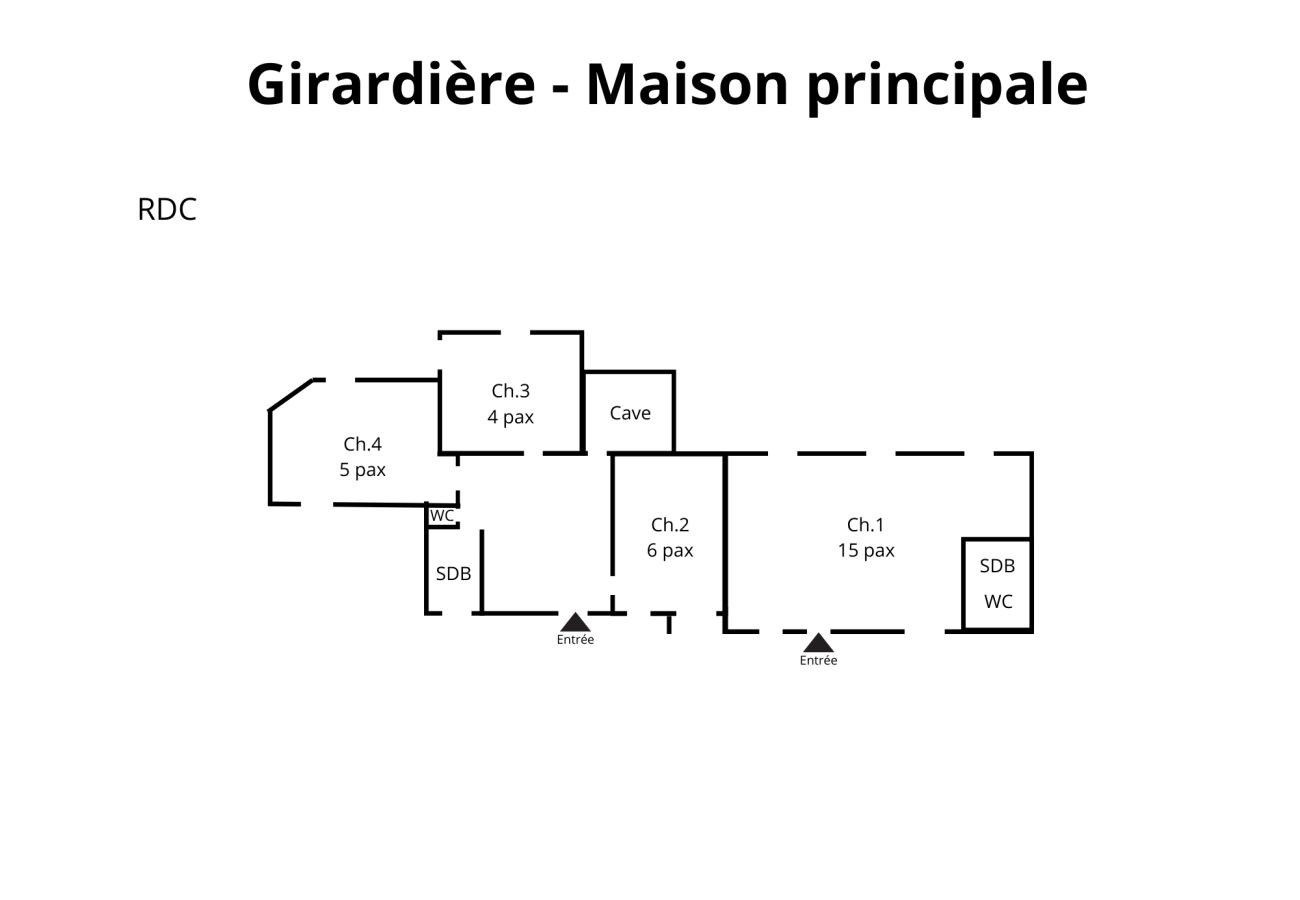 Villa à La Loupe - So Villa Girardière (28) - Piscine chauffée - Basket - 2h Paris - 30 p.