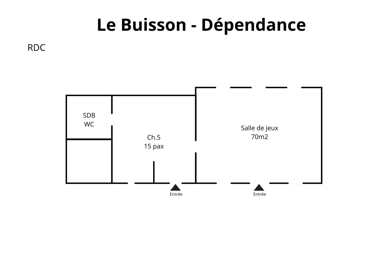 Villa à Couëtron-au-Perche - So Villa Buisson (41) - Piscine chauffée - Volley - 2h de Paris- 30p.