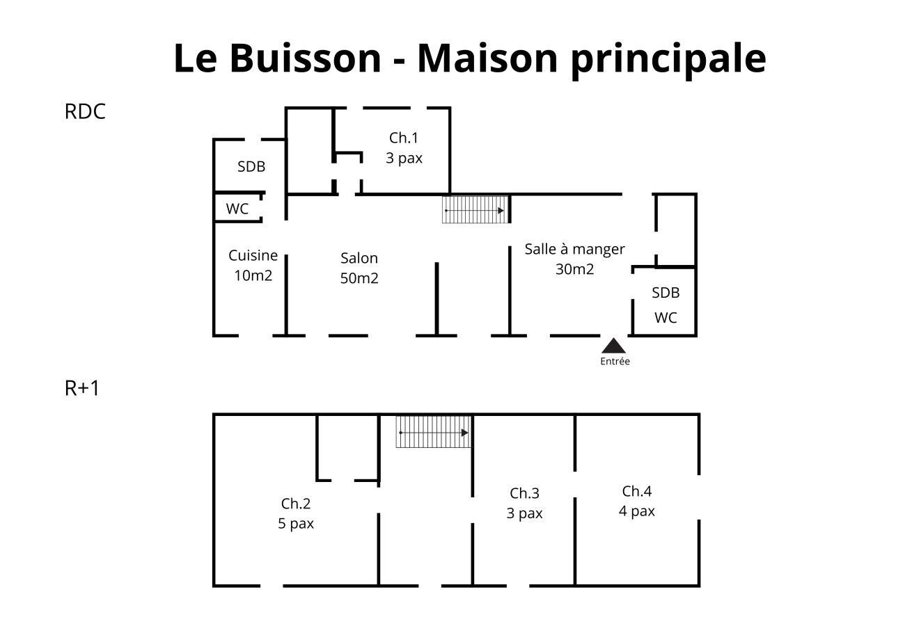Villa à Couëtron-au-Perche - So Villa Buisson (41) - Piscine chauffée - Volley - 2h de Paris- 30p.