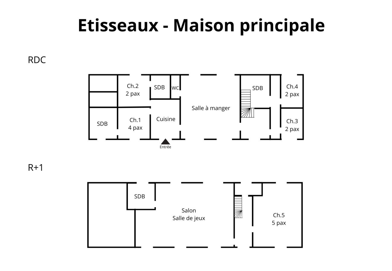 Villa à Saint-Maurice-sur-Aveyron - So Villa Etisseaux (45) - Piscine chauffée - Basket - 1h30 - Paris 30p.