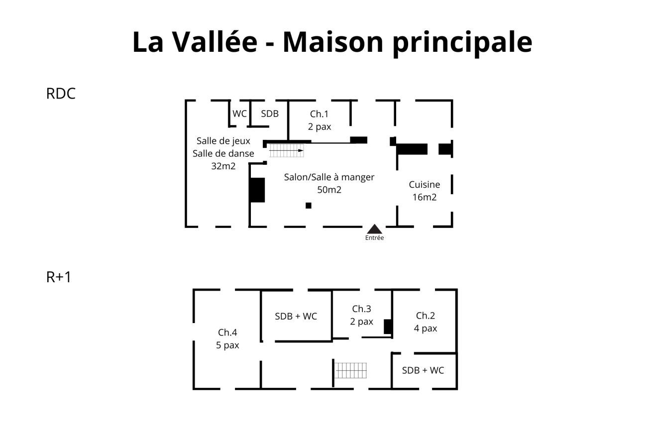Villa à Fessanvilliers-Mattanvilliers - So Villa Vallée (28) - Piscine - Basket - 1h30 Paris - 36p.