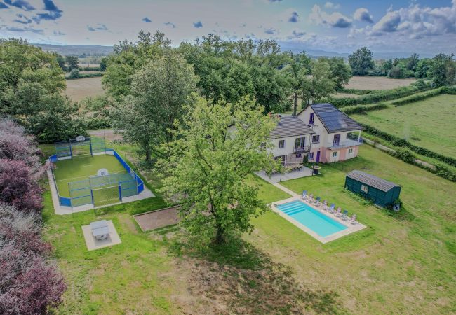 Villa à Trézelles - So Villa Les Ruets  (03) - Piscine chauffée - City Stade- 2h Lyon - 30p.