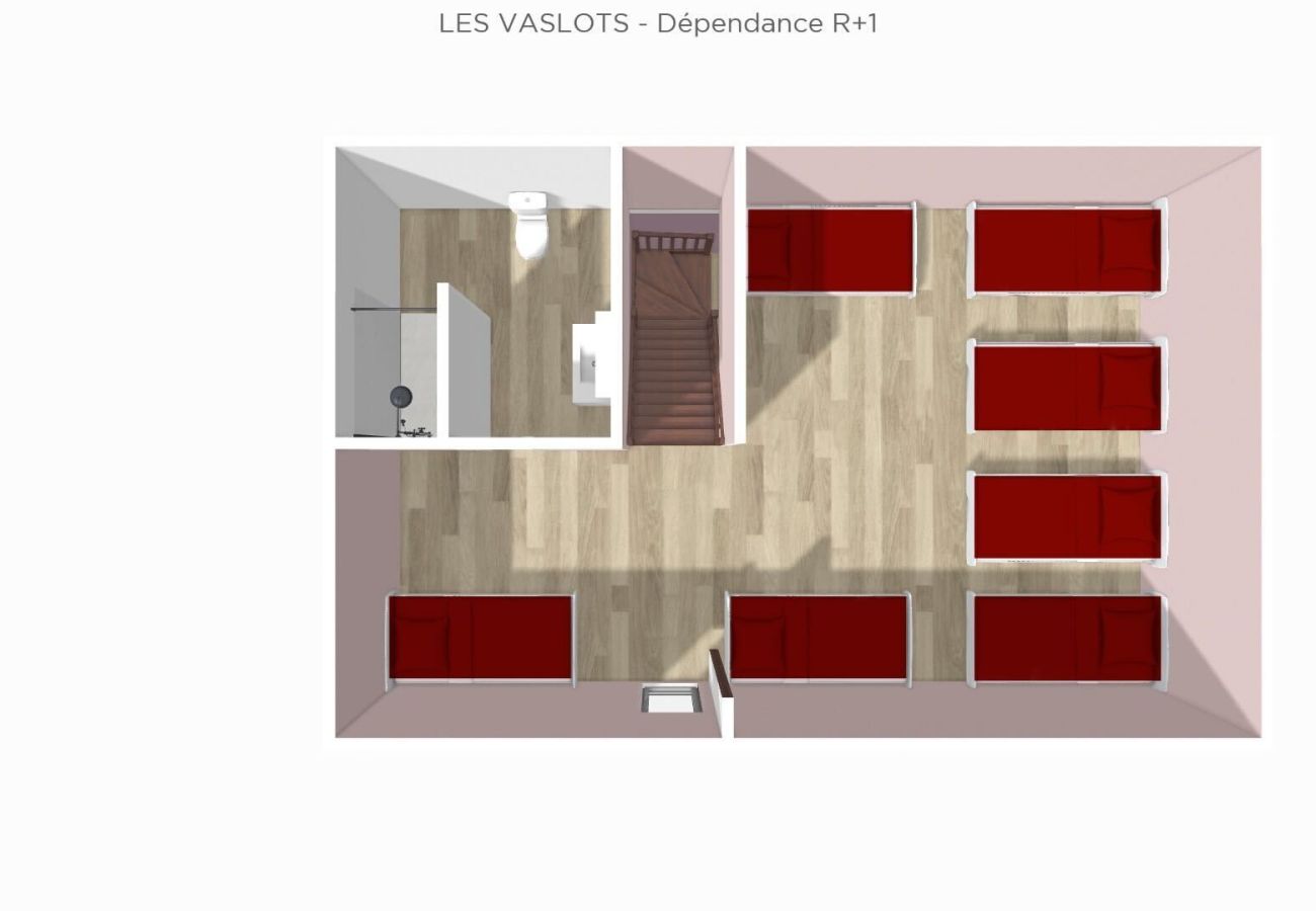 Villa à Concressault - So Villa Vaslots (18) – Piscine intérieure – Basket – 2h de Paris – 30p.