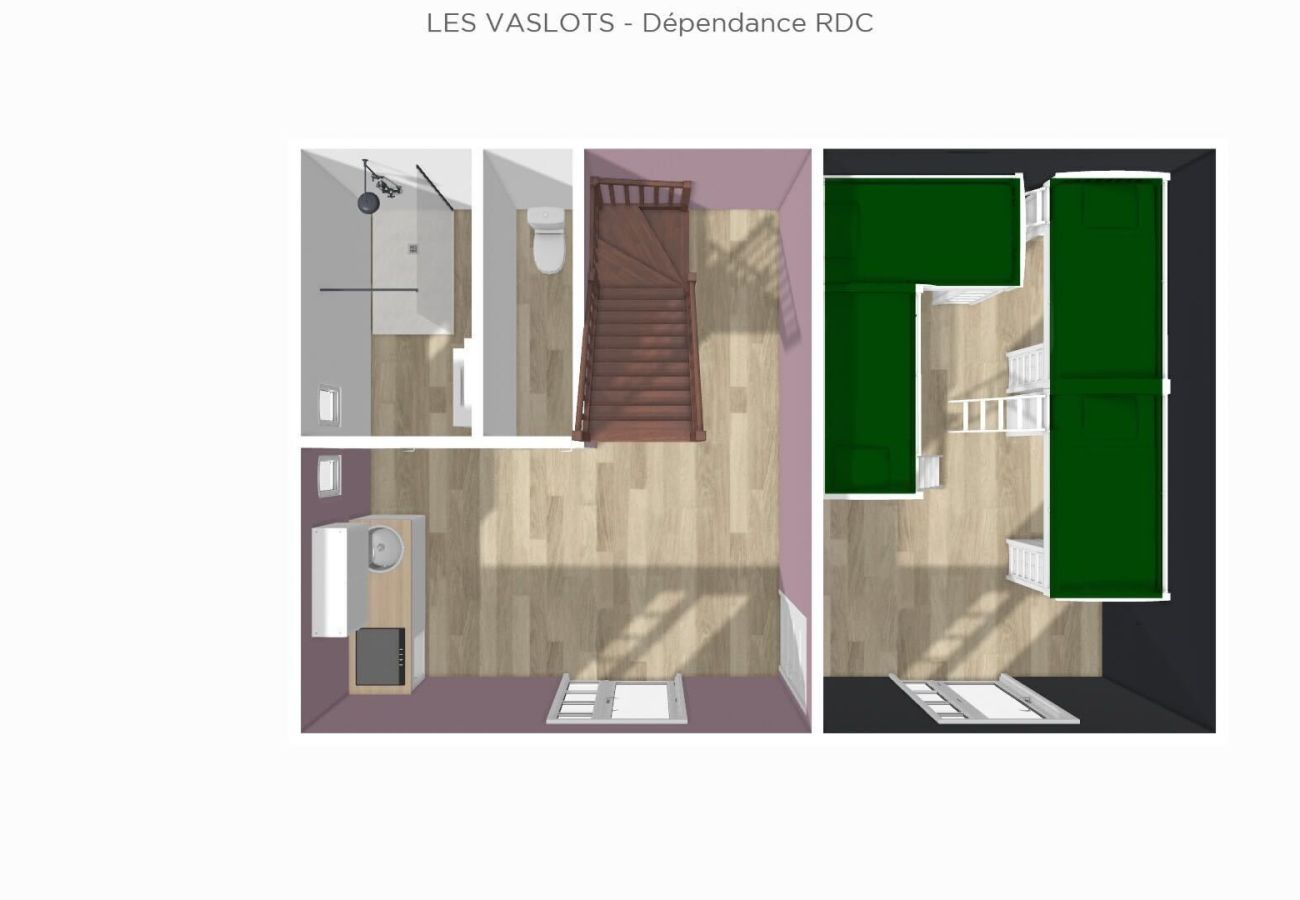 Villa à Concressault - So Villa Vaslots (18) – Piscine intérieure – Basket – 2h de Paris – 30p.