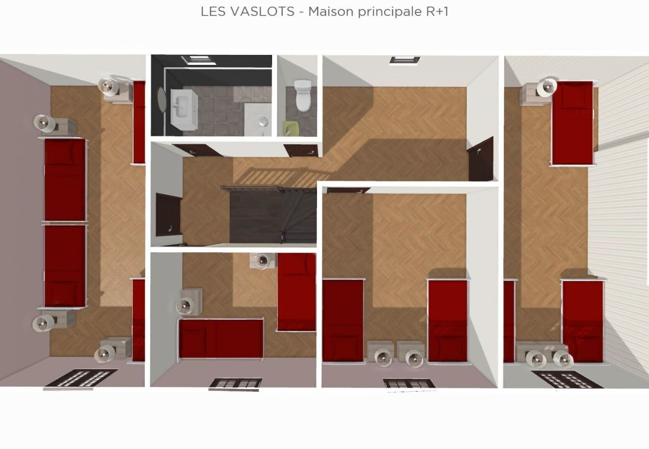 Villa à Concressault - So Villa Vaslots (18) – Piscine intérieure – Basket – 2h de Paris – 30p.