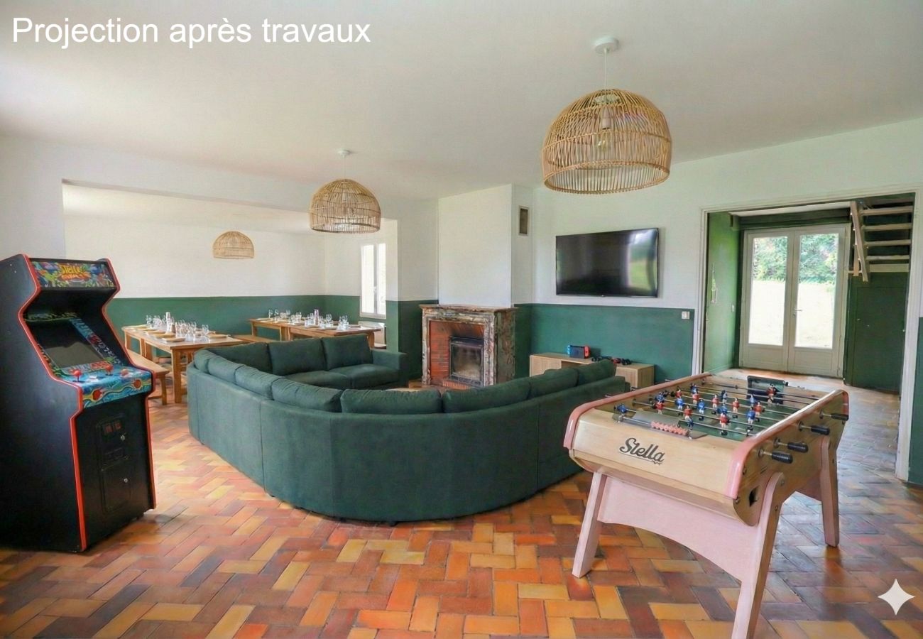 Villa à La Boissière-en-Gâtine - So Villas Boissière (79) - Piscine chauffée - Basket - 2h de Nantes - 30p.