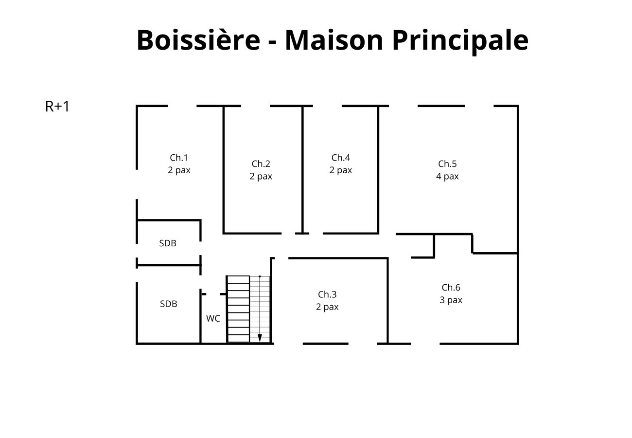 Villa à La Boissière-en-Gâtine - So Villas Boissière (79) - Piscine chauffée - Basket - 2h de Nantes - 30p.