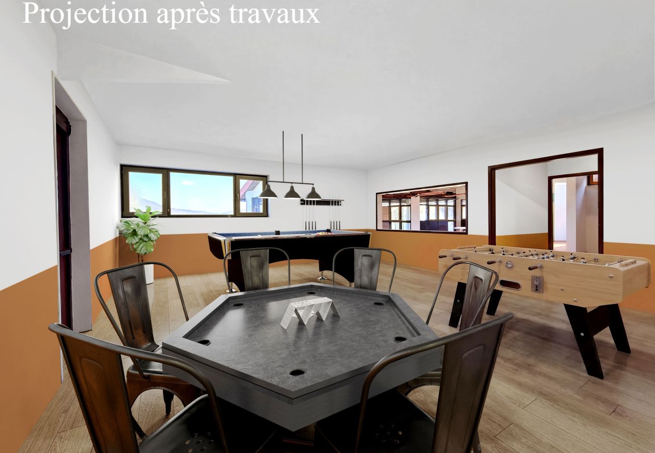 Villa à Poncin - So Villa Poncin (01) - Piscine intérieure et extérieure - Citystade - 1h de Lyon/Genève - 60p.