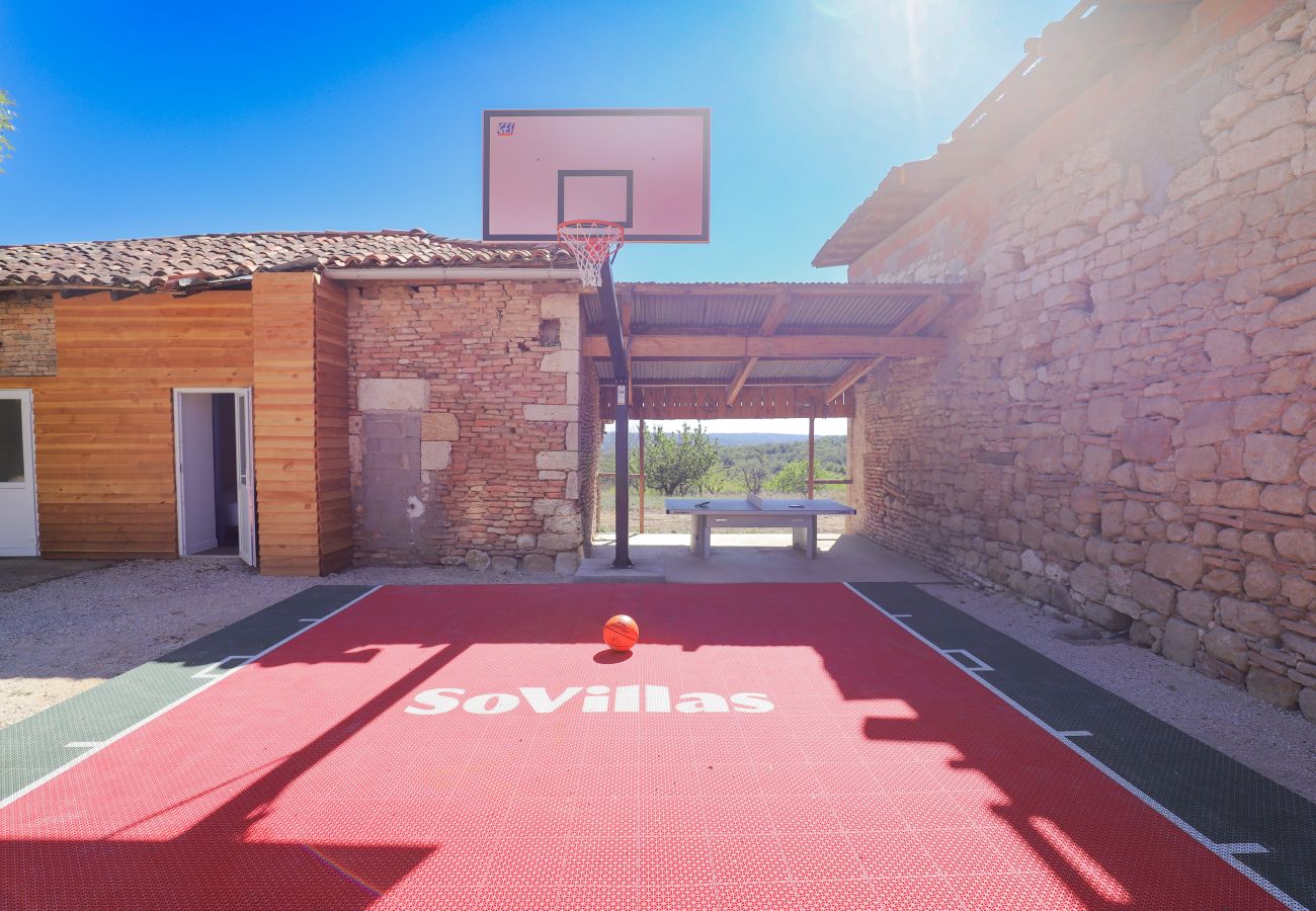 Villa à Vazerac - So Villa Vazerac (82) - Piscine chauffée - Basket - 1h de Toulouse - 30p.