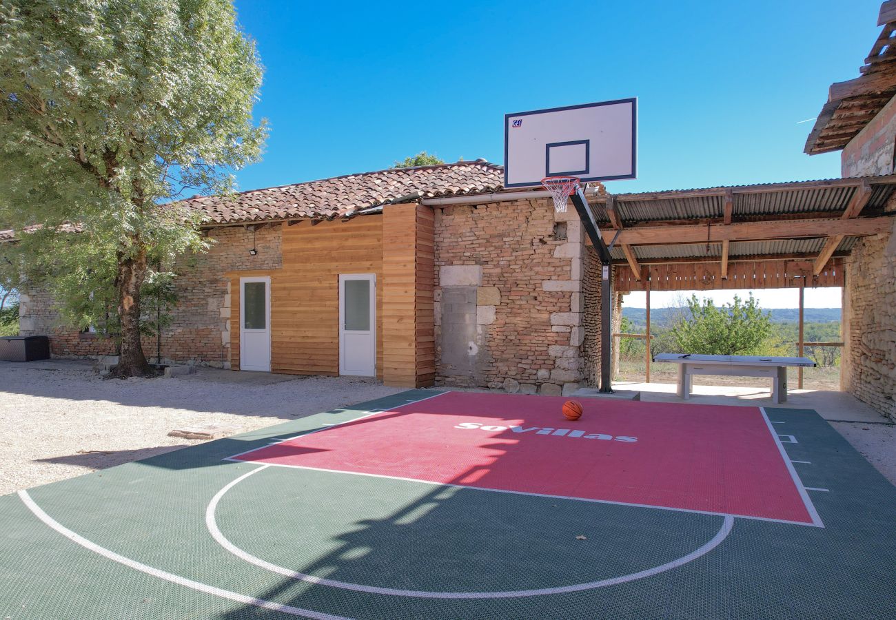 Villa à Vazerac - So Villa Vazerac (82) - Piscine chauffée - Basket - 1h de Toulouse - 30p.