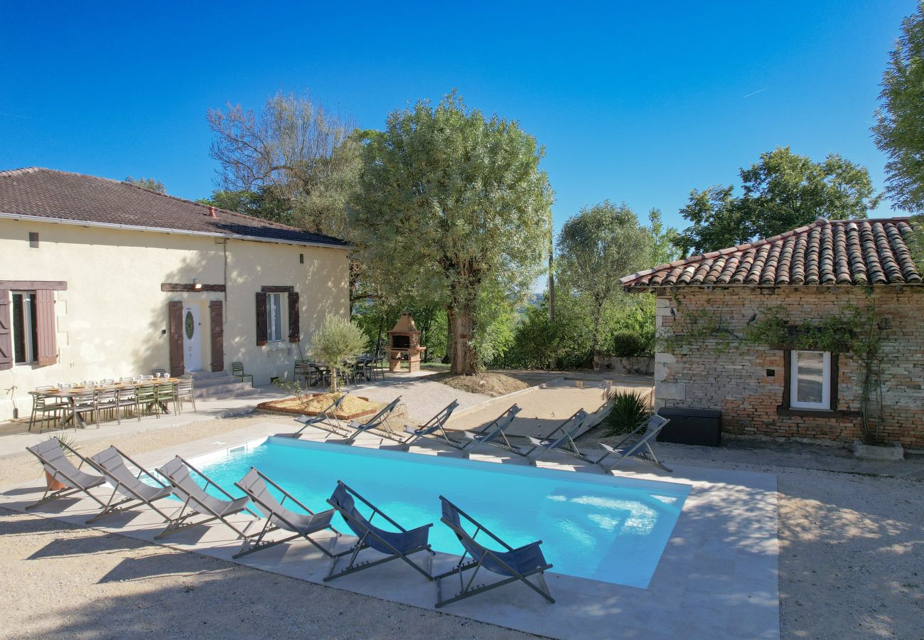 Villa à Vazerac - So Villa Vazerac (82) - Piscine chauffée - Basket - 1h de Toulouse - 30p.