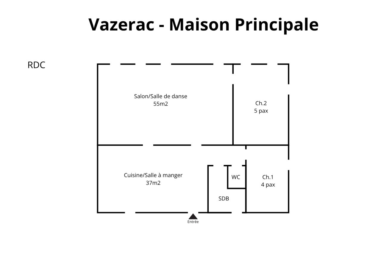 Villa à Vazerac - So Villa Vazerac (82) - Piscine chauffée - Basket - 1h de Toulouse - 30p.