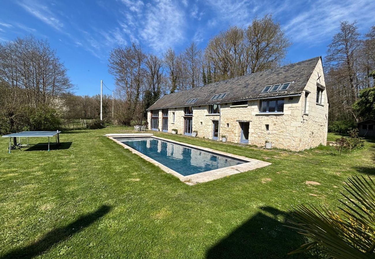 Villa à Mouliherne - So Villa Moulin Janot (49) - Piscine chauffée - Basket - 2h Nantes - 45 p.