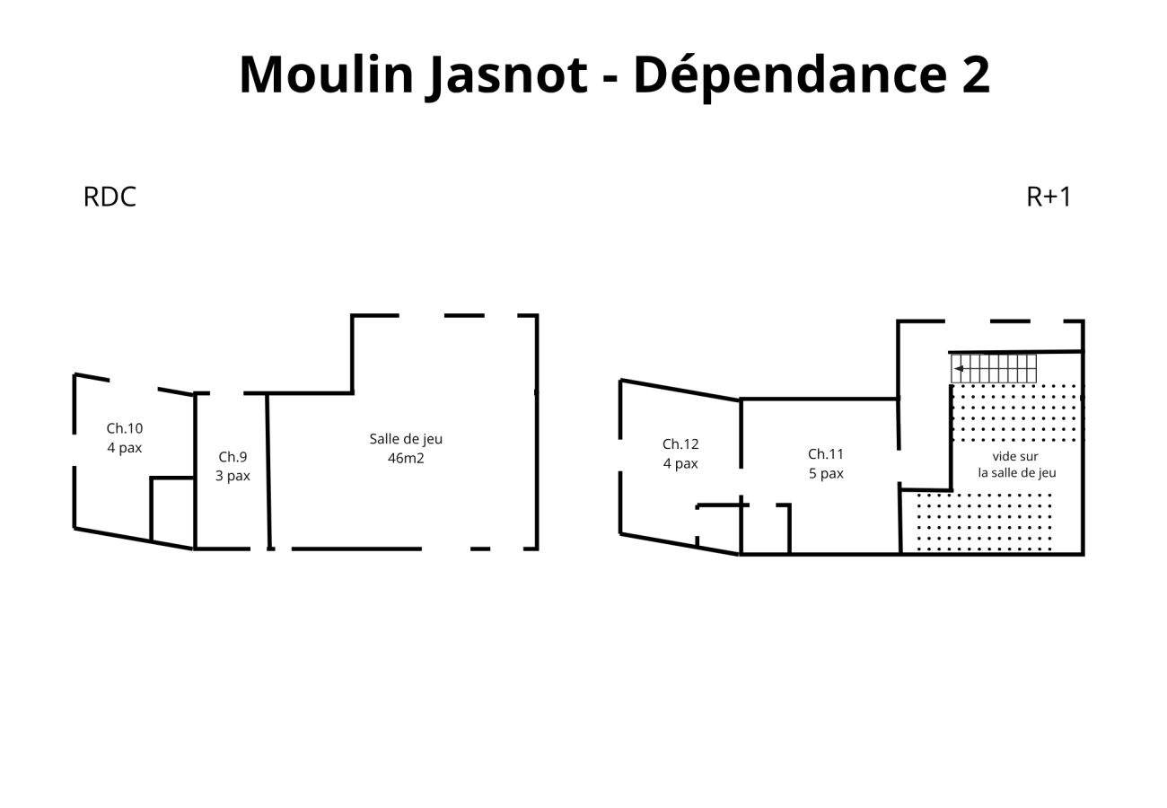 Villa à Mouliherne - So Villa Moulin Jasnot (49) - Piscine chauffée - Basket - 2h Nantes - 45 p.