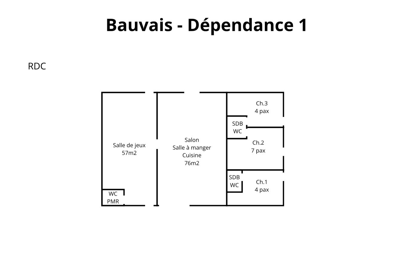 Villa à Marcillé - So Villa Bauvais (79) - Piscine chauffée - Basket - 2h de Nantes - 45p.